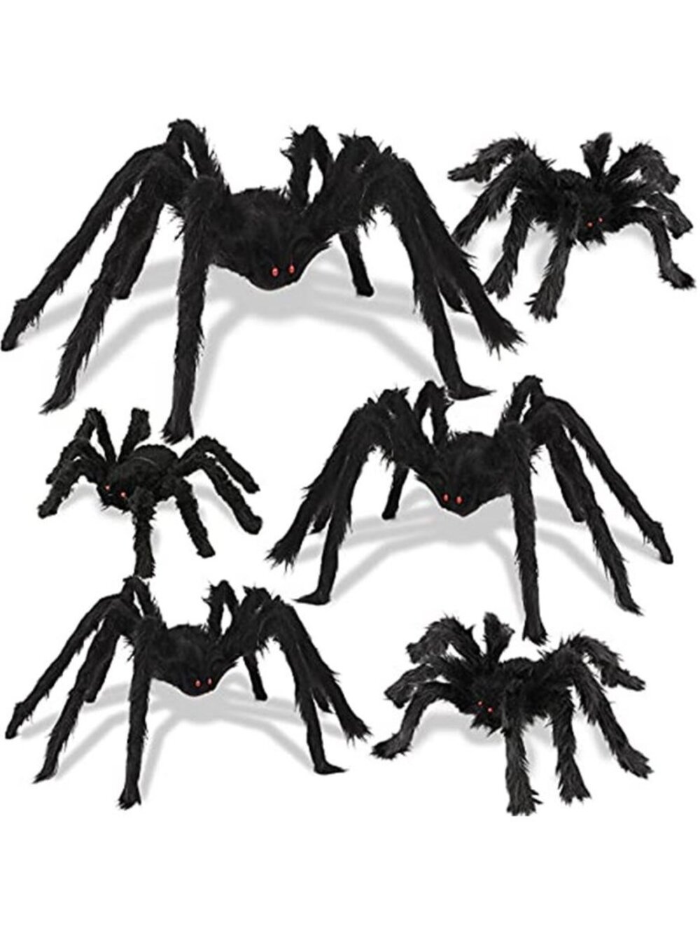Halloween Spider Decorations 6 Pack: Giant Spider Outdoor Decoration